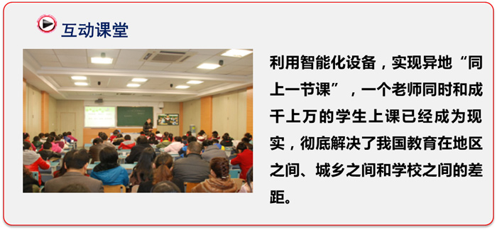 1、高清遠程交互式教學